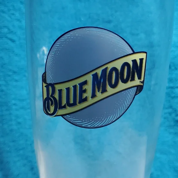 Blue Moon Beer Brewery Large Pilsner Drinking Beer Glass - Picture 4 of 5